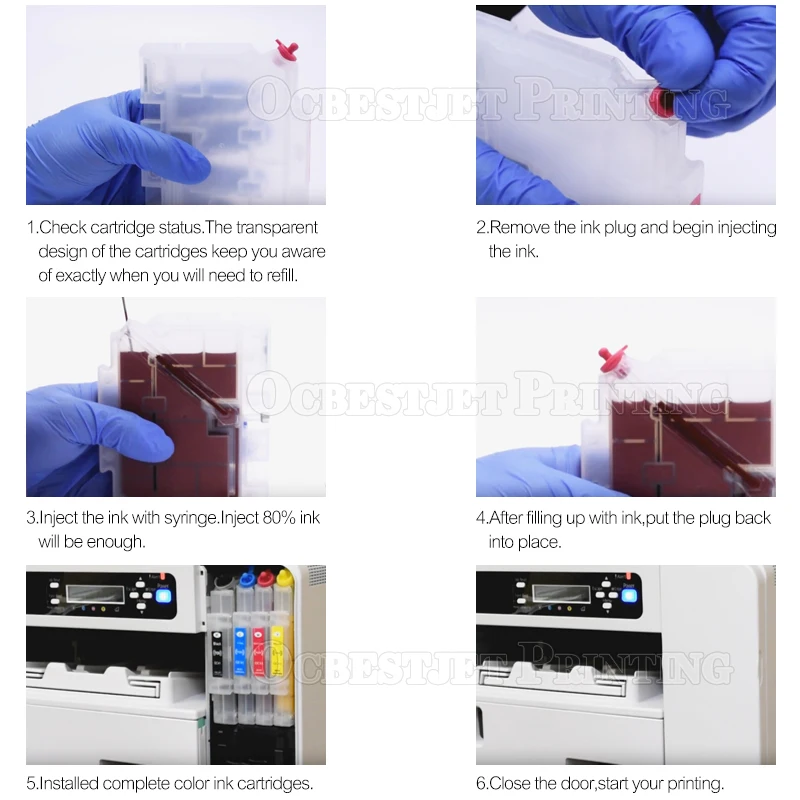 4Pcs For Ricoh GC31 Empty Refillable Ink Cartridge With ARC Chip For Ricoh e2600 e3300 e3300N e3350N e5050N e5500 e5550N e7700
4Pcs For Ricoh GC31 Empty Refillable Ink Cartridge With ARC Chip For Ricoh e2600 e3300 e3300N e3350N e5050N e5500 e5550N e7700