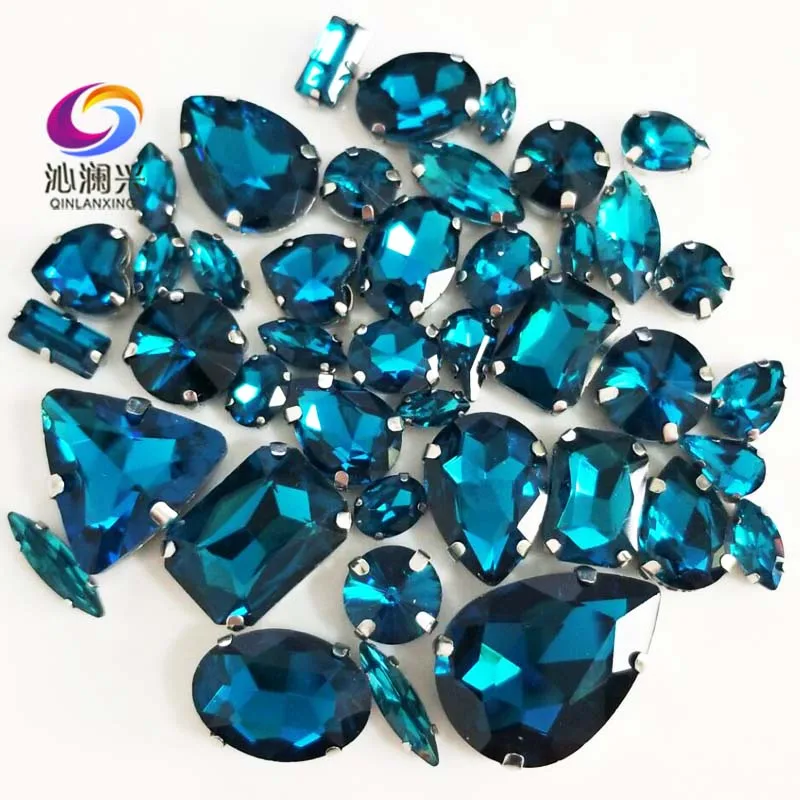 Factory Sales 68pcs Peacock Blue Mix Size Top Glass Crystal Sew on Stones, Shiny Mix Shape Rhinestones Diy/Clothing Accessories
Factory Sales 68pcs Peacock Blue Mix Size Top Glass Crystal Sew on Stones, Shiny Mix Shape Rhinestones Diy/Clothing Accessories