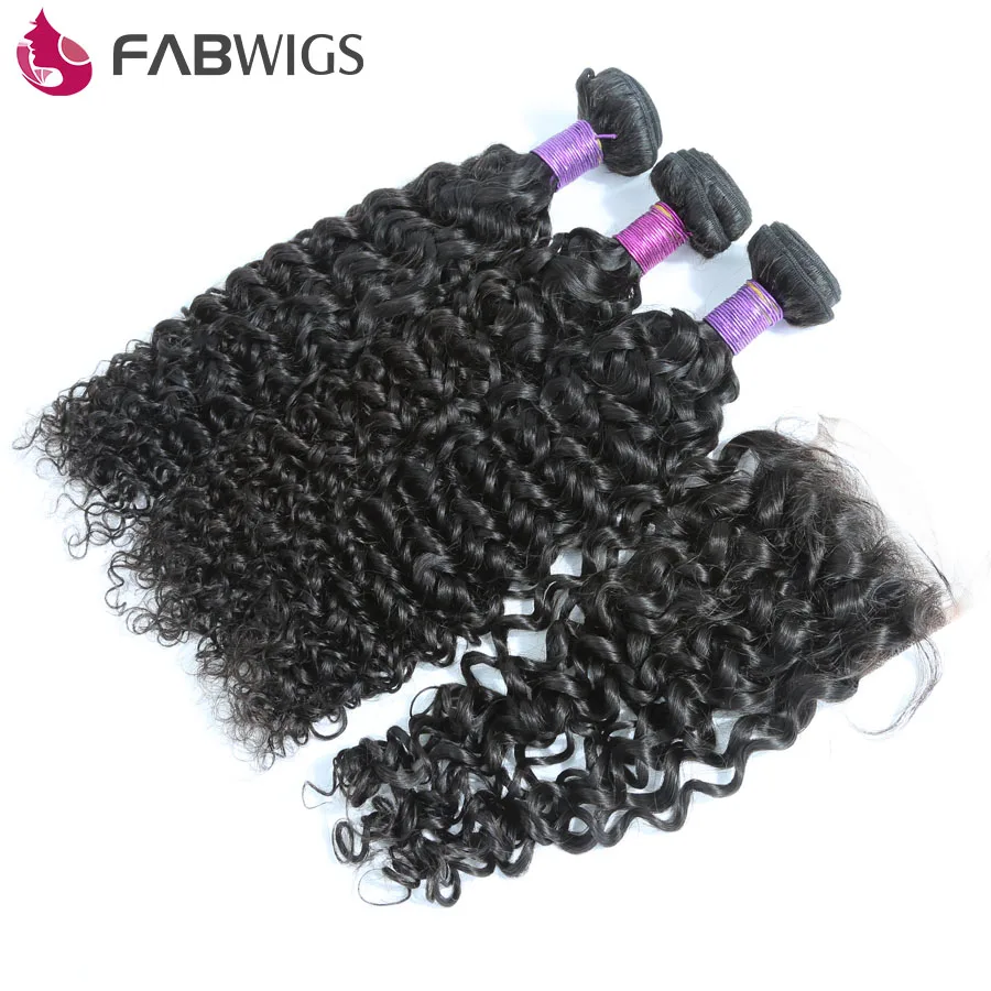 Fabwigs Curly Human Hair Bundles with Closure Brazilian Hair Weave 3 Bundles with Lace Closure Remy Hair Natural Color
Fabwigs Curly Human Hair Bundles with Closure Brazilian Hair Weave 3 Bundles with Lace Closure Remy Hair Natural Color