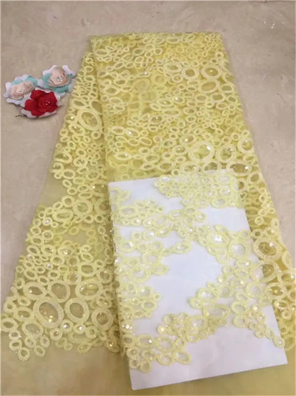 French Net Lace Fabric 2019 Latest African Fabric Beautiful Sequins Embroidery Mesh Tulle Lace Fabric For wedding Pink, yellow
French Net Lace Fabric 2019 Latest African Fabric Beautiful Sequins Embroidery Mesh Tulle Lace Fabric For wedding Pink, yellow