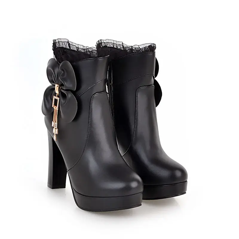 ASUMER HOT SALE 2018 zip fashion boots hoof heels daily pu ankle boots for women lively bowknot round toe winter boots
ASUMER HOT SALE 2018 zip fashion boots hoof heels daily pu ankle boots for women lively bowknot round toe winter boots