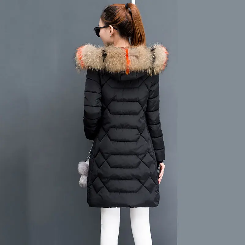 2018 Winter New Korean Women's Long Thick Large Size Down Cotton Coat Fashion Big Fur Collar Hooded Female Parkas LQ537
2018 Winter New Korean Women's Long Thick Large Size Down Cotton Coat Fashion Big Fur Collar Hooded Female Parkas LQ537