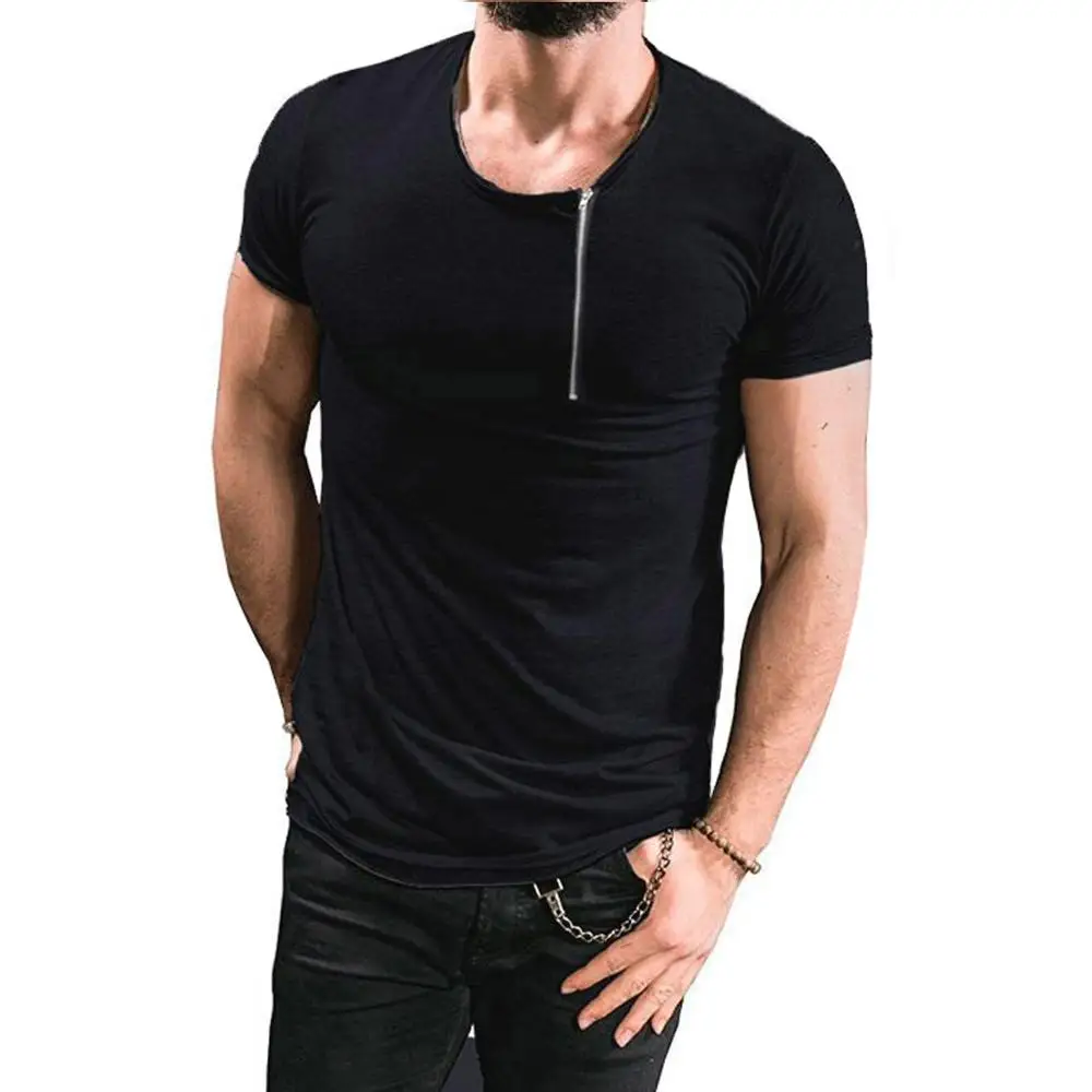 Envmenst New T Shirt Men Summer Fashion Sport Short Sleeve Solid Zipper Running Fitness Tops Men Clothing Tee M-2XL
Envmenst New T Shirt Men Summer Fashion Sport Short Sleeve Solid Zipper Running Fitness Tops Men Clothing Tee M-2XL