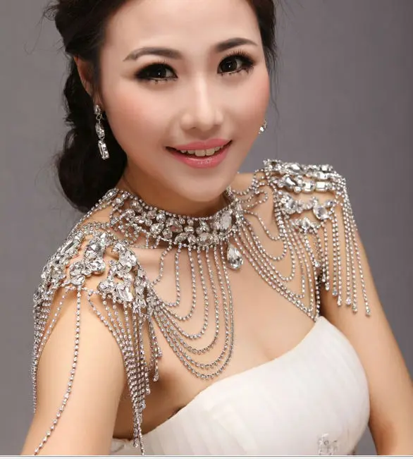 Calssic Super Luxury Queen Crystal Wedding Jewelry Shoulder Strap Bridal Necklace pretty women
Calssic Super Luxury Queen Crystal Wedding Jewelry Shoulder Strap Bridal Necklace pretty women