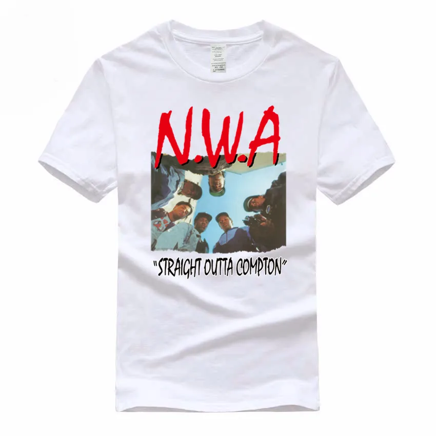 Футболка NWA GMT300003 Мужская/Женская прямая из 100% хлопка Повседневная рубашка с