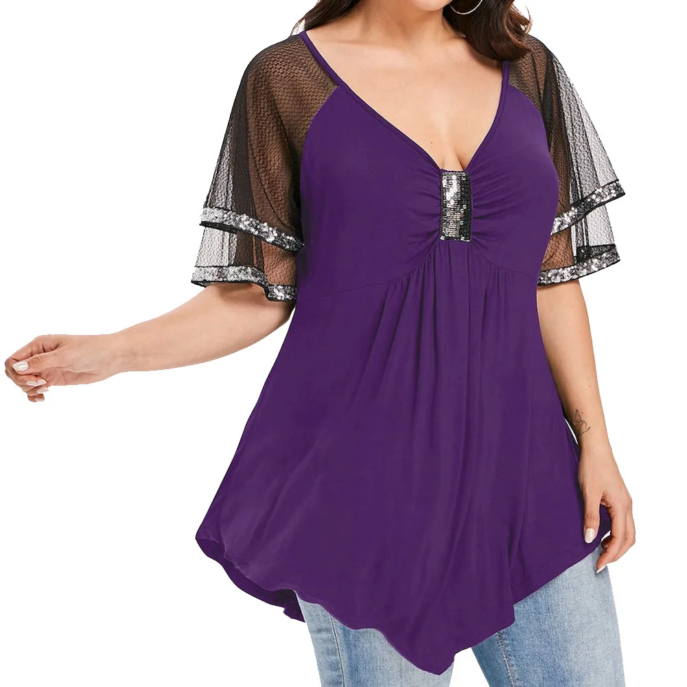 Недавно Для женщин летнее платье размера плюс топ с рукавами из сетчатой ткани с блестками с v-образным вырезом m99
Недавно Для женщин летнее платье размера плюс топ с рукавами из сетчатой ткани с блестками с v-образным вырезом m99