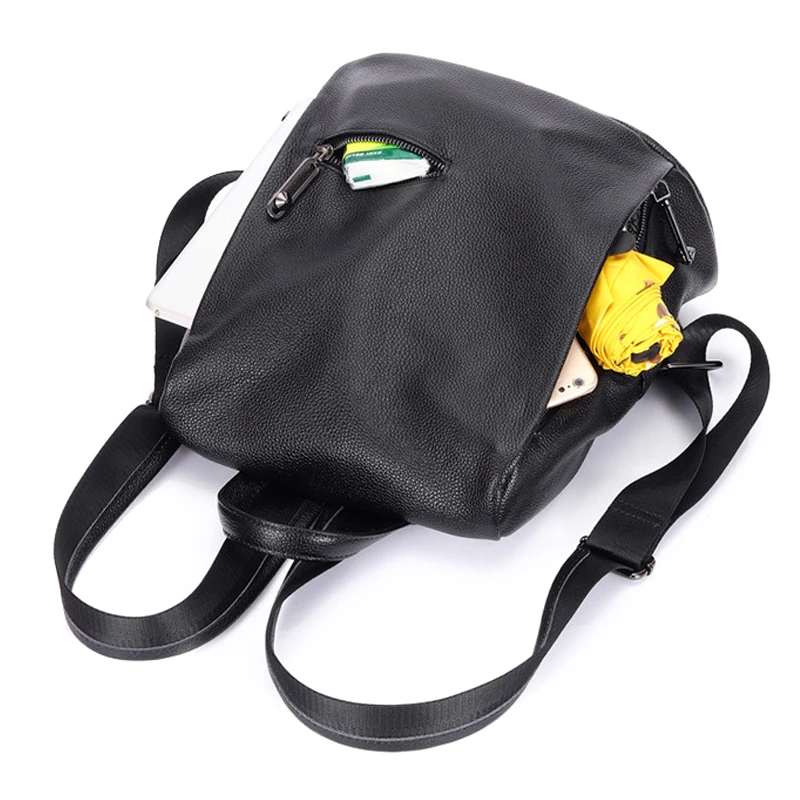 Woman black genuine leather backpack zipper soft cowhide lady bag anti-theft vintage backpacks large capacity women travel Bags
Woman black genuine leather backpack zipper soft cowhide lady bag anti-theft vintage backpacks large capacity women travel Bags