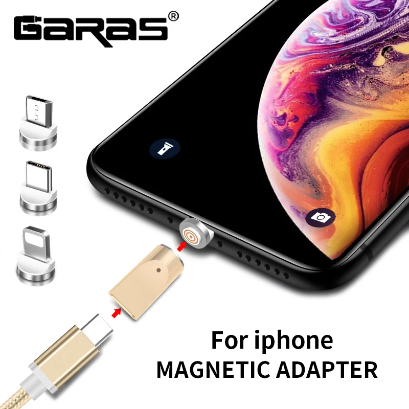 GARAS Magnetic Adapter To For Micro/usb type c port Charger And Data Magnet Adapter Connector
GARAS Magnetic Adapter To For Micro/usb type c port Charger And Data Magnet Adapter Connector