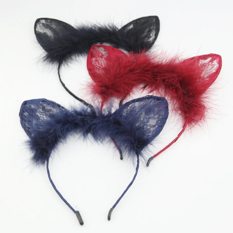 2018 New Hairbands Girls Lace Women Korean Solid 1PC Feather Christmas Free Shipping Cat Ear All Hallows' Day hair accessories
2018 New Hairbands Girls Lace Women Korean Solid 1PC Feather Christmas Free Shipping Cat Ear All Hallows' Day hair accessories