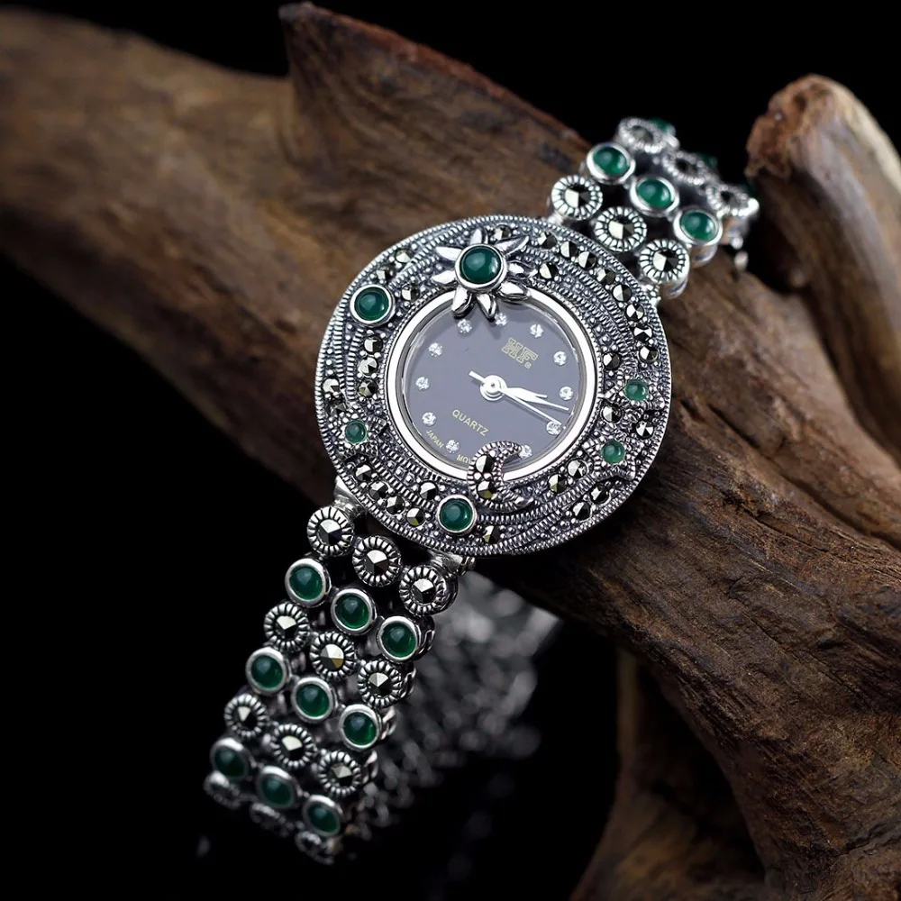 Limited Edition Classic S925 Silver Pure Silver Plum Sun Moon Jade Bracelet Watch Thailand Process Rhinestone Bangle Dresswatch
Limited Edition Classic S925 Silver Pure Silver Plum Sun Moon Jade Bracelet Watch Thailand Process Rhinestone Bangle Dresswatch