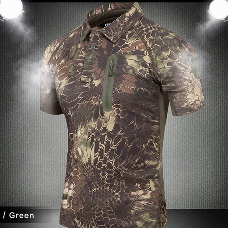 High Quality 2022 Fashion Summer Cargo Camouflage Tactics Quick-drying T-shirt Tactical Zipper Pocket Breathable T-shirt
High Quality 2022 Fashion Summer Cargo Camouflage Tactics Quick-drying T-shirt Tactical Zipper Pocket Breathable T-shirt