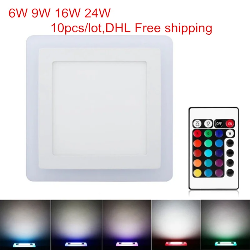 10 шт./лот ультратонкий 6 Вт 9 Вт 18 Вт 24 Вт двухцветный RGB светодиодный панельный светильник Скрытая холодная белая лампа квадратный потолочны...
10 шт./лот ультратонкий 6 Вт 9 Вт 18 Вт 24 Вт двухцветный RGB светодиодный панельный светильник Скрытая холодная белая лампа квадратный потолочны...