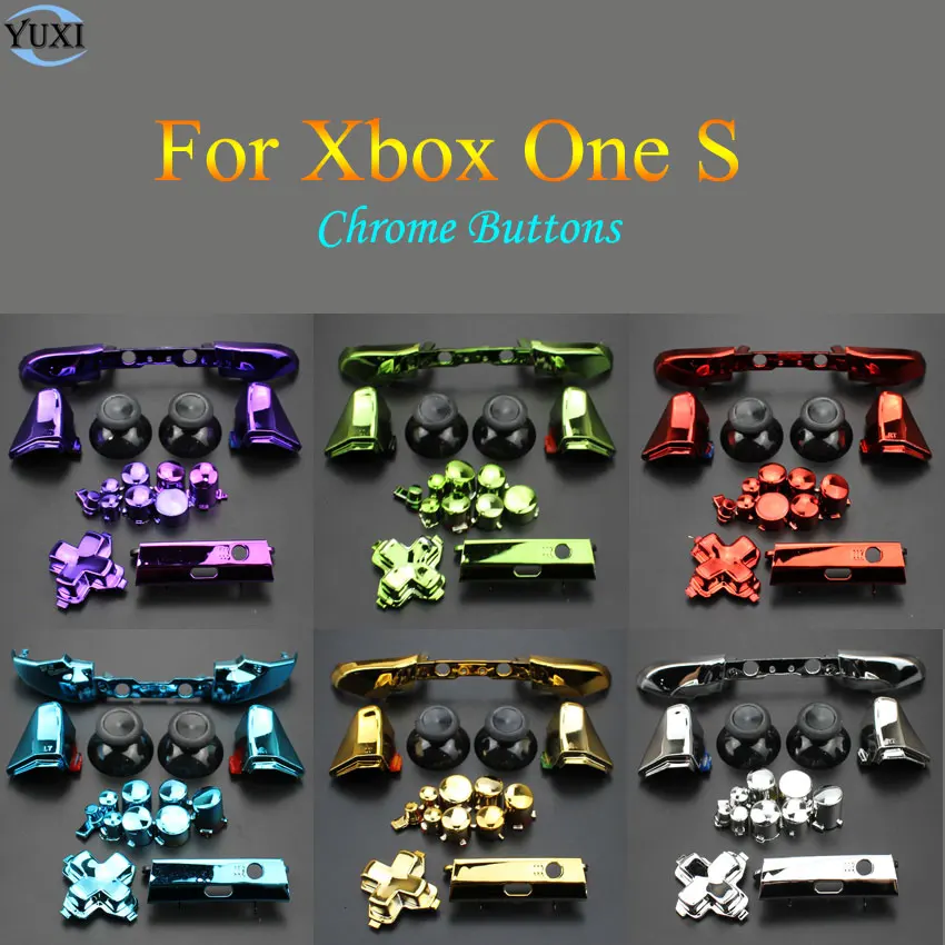 YuXi Replacement Part Repair Chrome ABXY Dpad Triggers Full Buttons Set Kits Controller Mod for Xbox One S XboxOne S
YuXi Replacement Part Repair Chrome ABXY Dpad Triggers Full Buttons Set Kits Controller Mod for Xbox One S XboxOne S