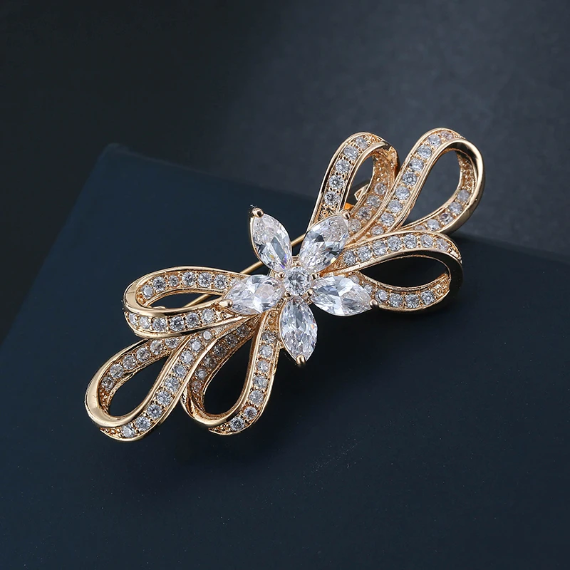 HONGHONG 2018 Cubic zirconia pins and brooches High Quality Bowknot brooches for women Wedding Dress fashion Jewelry WX8090
HONGHONG 2018 Cubic zirconia pins and brooches High Quality Bowknot brooches for women Wedding Dress fashion Jewelry WX8090
