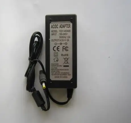 14.5V 3A 4.0*1.7mm Universal AC DC Power Supply Adapter Charger For Portable DVD Player Free shipping
14.5V 3A 4.0*1.7mm Universal AC DC Power Supply Adapter Charger For Portable DVD Player Free shipping