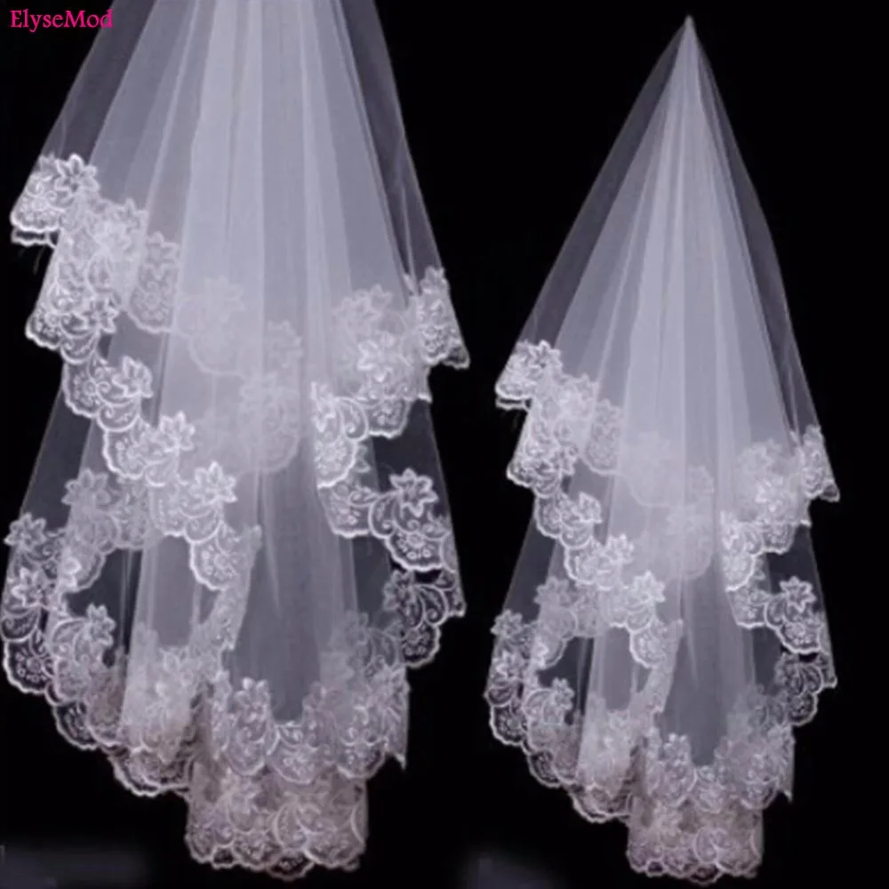 Real Image Wedding Veils 1 Layer Lace Arabic Cheap Applique Edge Tulle Women Bride Fingertip Length Muslim Bridal Veil
Real Image Wedding Veils 1 Layer Lace Arabic Cheap Applique Edge Tulle Women Bride Fingertip Length Muslim Bridal Veil