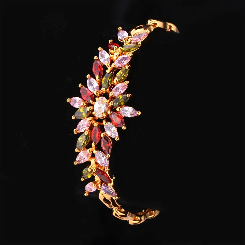 Charm Bracelet Women Party Jewelry Yellow Gold Color AAA+ Mystic Luxury Cubic Zircon Bracelet Trendy H460
Charm Bracelet Women Party Jewelry Yellow Gold Color AAA+ Mystic Luxury Cubic Zircon Bracelet Trendy H460