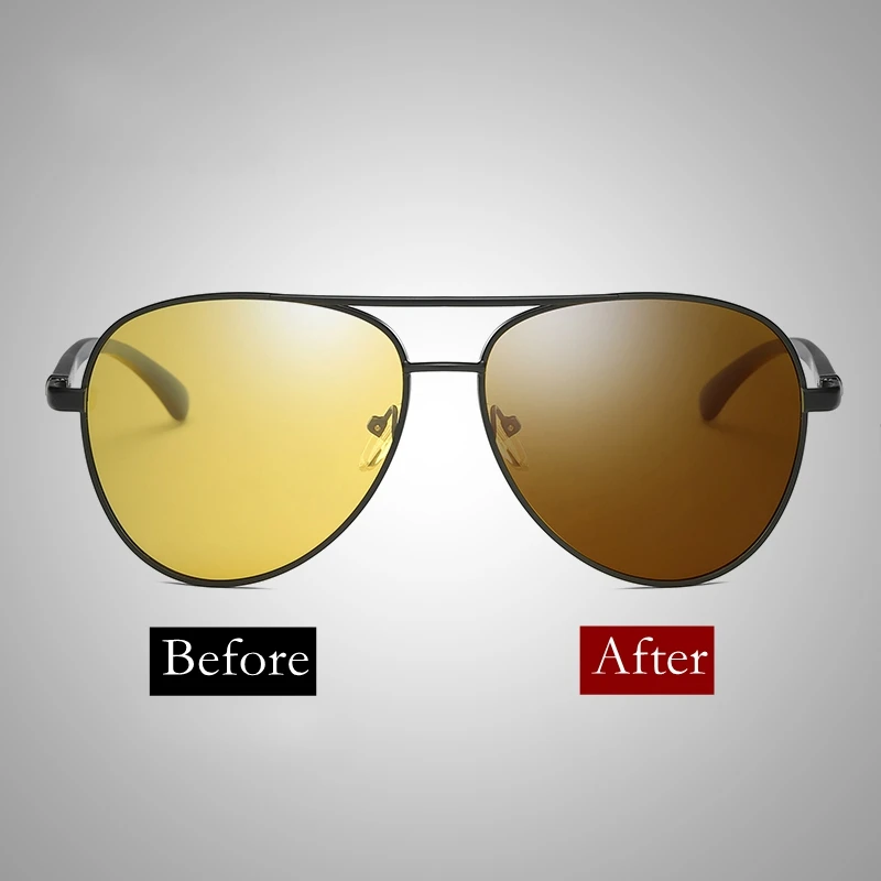 2018 Polarized Photochromic Sunglasses Pilot Style Night Vision Driving Sunglasses with Change Color Men Women Sun Glasses
2018 Polarized Photochromic Sunglasses Pilot Style Night Vision Driving Sunglasses with Change Color Men Women Sun Glasses