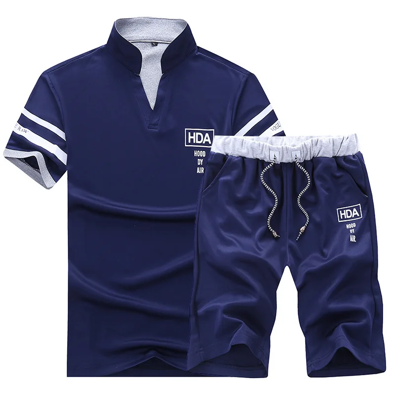 2019 Brand Sportsuits Set Men Fitness Suits Summer 2PC Top Short Set Mens Stand Collar Fashion 2 Pieces T-shirt Shorts Tracksuit
2019 Brand Sportsuits Set Men Fitness Suits Summer 2PC Top Short Set Mens Stand Collar Fashion 2 Pieces T-shirt Shorts Tracksuit