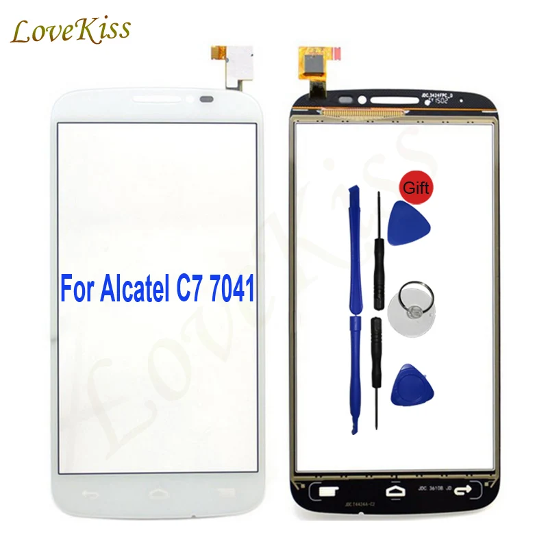 Фото Сенсорный экран панель дигитайзер для Alcatel One Touch Pop C7 7041 OT 7041D 7041E 7040D OT7041D сенсорный