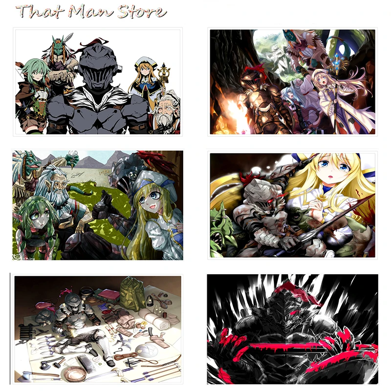Японский постер Goblin Slayer четкое изображение настенные наклейки украшение для