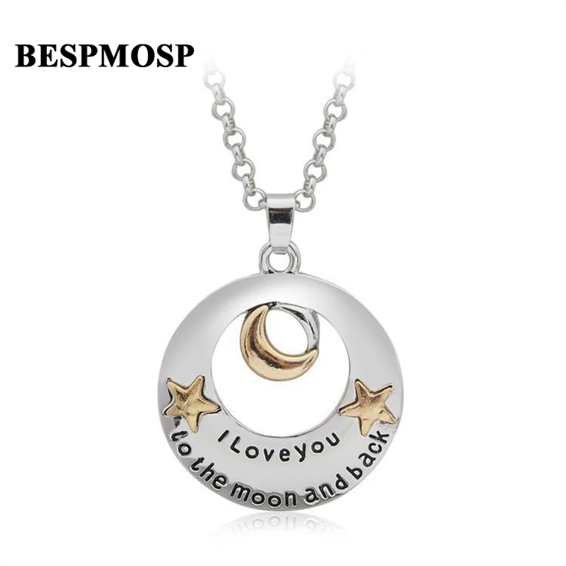 Bespmosp 24 шт./лот оптовая продажа ожерелье с подвеской «I Love You To The Moon And Back» для женщин и девушек эффектное ювелирное изделие Шарм с Луной и звезд...
Bespmosp 24 шт./лот оптовая продажа ожерелье с подвеской «I Love You To The Moon And Back» для женщин и девушек эффектное ювелирное изделие Шарм с Луной и звезд...