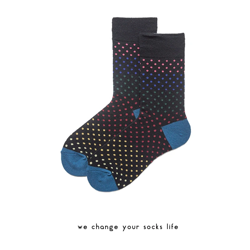 Charlie Campp 2018 New Appropriate Dots Gradient Color Trends Personality Wild Series Different Couple Men's Socks HY1027
Charlie Campp 2018 New Appropriate Dots Gradient Color Trends Personality Wild Series Different Couple Men's Socks HY1027