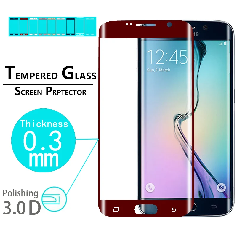 3D Full Curved Edge Tempered Glass film For Samsung Galaxy S6 Edge Premium Hardness Screen Protective film Explosion Proof film
3D Full Curved Edge Tempered Glass film For Samsung Galaxy S6 Edge Premium Hardness Screen Protective film Explosion Proof film