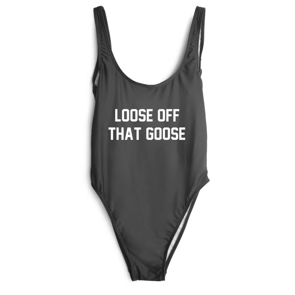 LOOSE OFF THAT GOOSE Bodysuit Beachwear One Piece Swimwear Women Sexy bathing suit Jumpsuit letter customize Gril Cute Swimsuit
LOOSE OFF THAT GOOSE Bodysuit Beachwear One Piece Swimwear Women Sexy bathing suit Jumpsuit letter customize Gril Cute Swimsuit