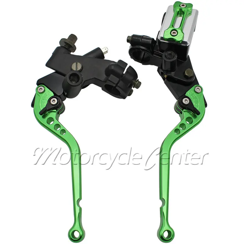 Рычаги сцепления для мотоцикла Kawasaki Ninja 250R 7/8 ZX10R ZX6R зеленые 300 дюйма 22 мм|brake clutch