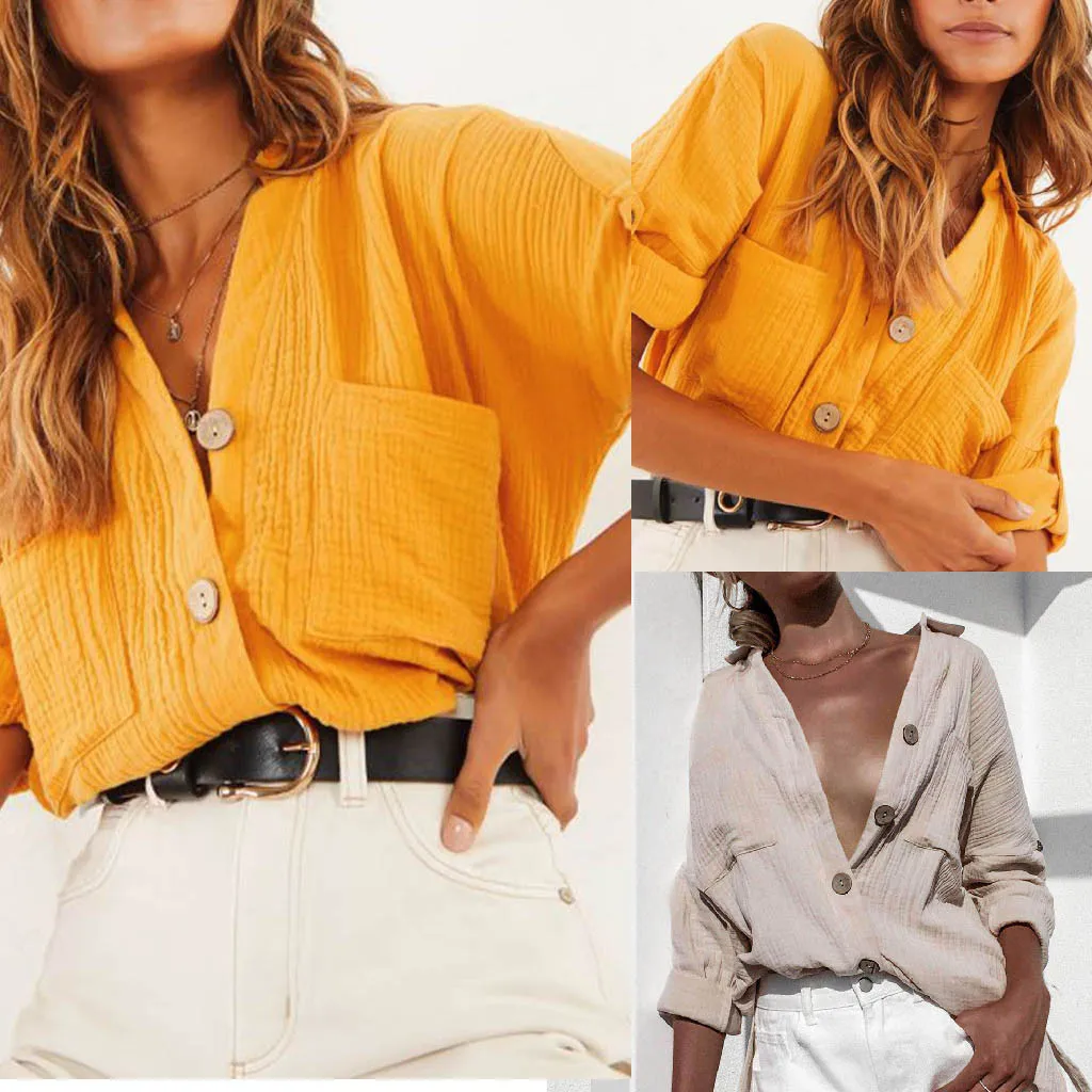 JAYCOSIN 2019 Shirt womens tops and blouses Sexy Casual Long Sleeve Top Button Shirt Blouse womens Blouses Tops Femme Blusa new
JAYCOSIN 2019 Shirt womens tops and blouses Sexy Casual Long Sleeve Top Button Shirt Blouse womens Blouses Tops Femme Blusa new