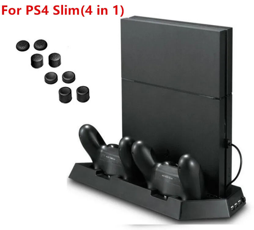 Вертикальная подставка для PS4 Slim с охлаждающим вентилятором контроллер зарядная станция с двойным зарядным устройством для консоли Playstation 4...
Вертикальная подставка для PS4 Slim с охлаждающим вентилятором контроллер зарядная станция с двойным зарядным устройством для консоли Playstation 4...