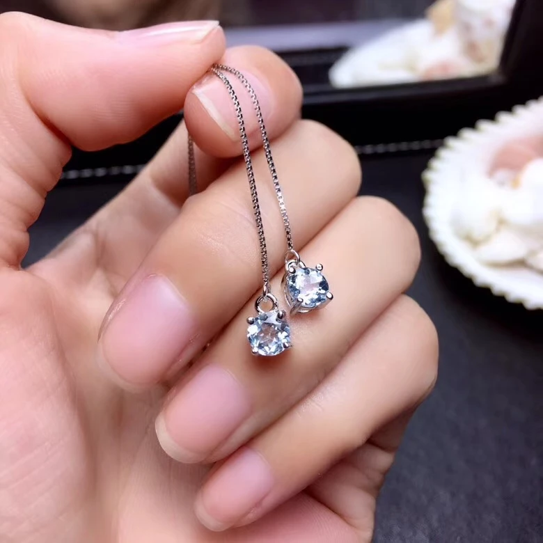 natural light blue topaz gem drop earrings Natural gemstone earrings Elegant Simple round 925 silver girl party gift jewelry
natural light blue topaz gem drop earrings Natural gemstone earrings Elegant Simple round 925 silver girl party gift jewelry