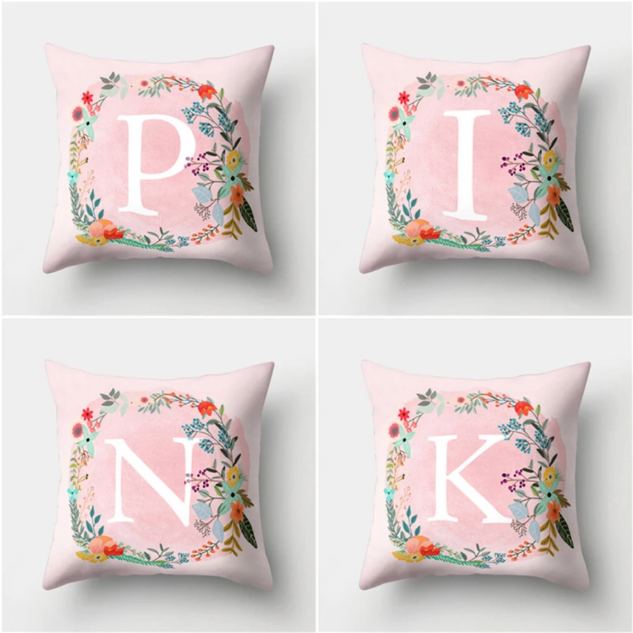 Kids Room Decoration Letter Pillow English Alphabet Polyester Cushion Covers for Sofa Home Decoration Pink Pillowcase 45x45cm
Kids Room Decoration Letter Pillow English Alphabet Polyester Cushion Covers for Sofa Home Decoration Pink Pillowcase 45x45cm