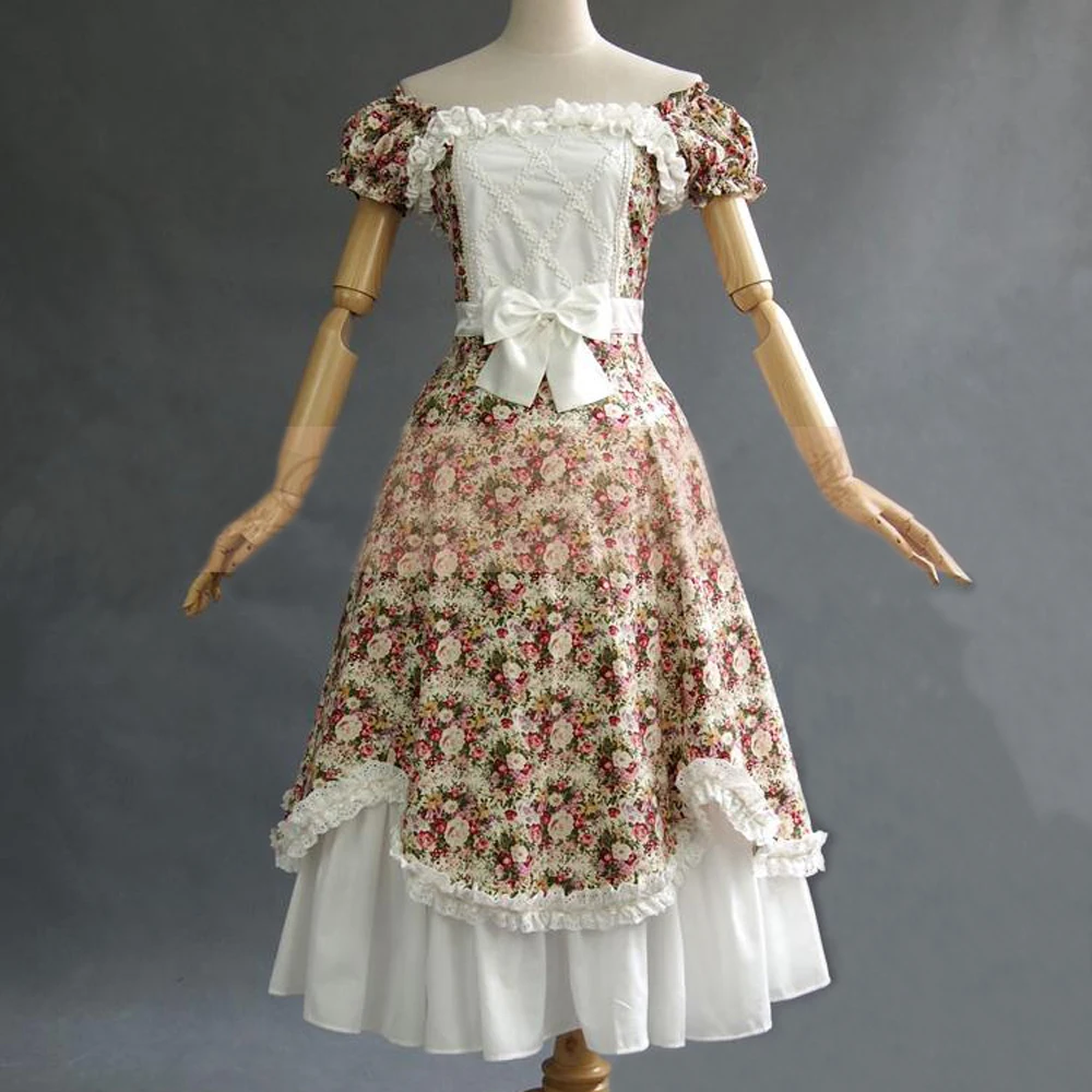 2016 new style women summer dress vintage lolita dress party ladies Idyllic Floral lace flounced bandage dress lolita costumes
2016 new style women summer dress vintage lolita dress party ladies Idyllic Floral lace flounced bandage dress lolita costumes