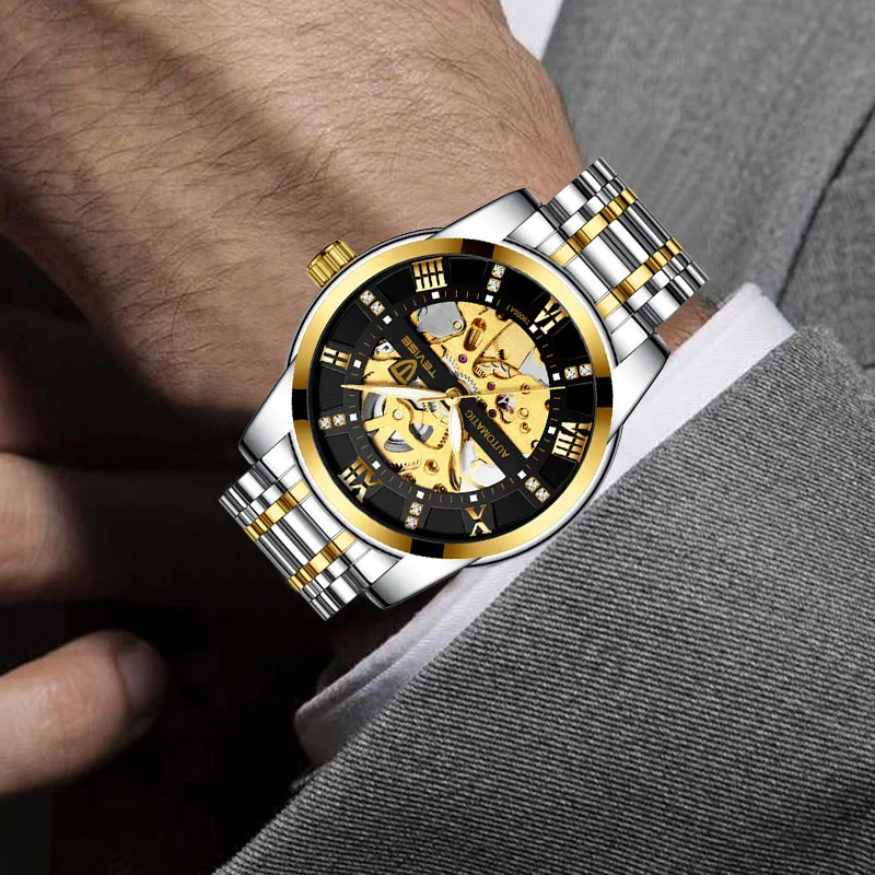 Top Luxury Brand Tevise Men's Automatic Watch Fashion Men's Stainless Steel Skeleton Mechanical Watch Naviforce Military Watch
Top Luxury Brand Tevise Men's Automatic Watch Fashion Men's Stainless Steel Skeleton Mechanical Watch Naviforce Military Watch