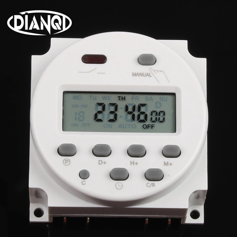 BIG LCD 1.6 Inch Digital 220V 230V AC 7 Days Programmable Timer Switch With UL Listed Relay Inside And Countdown Time Function
BIG LCD 1.6 Inch Digital 220V 230V AC 7 Days Programmable Timer Switch With UL Listed Relay Inside And Countdown Time Function