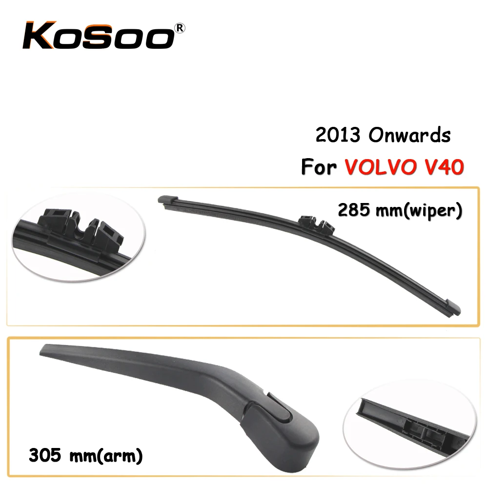 KOSOO Auto Rear Car Wiper Blade For VOLVO V40,285mm 2013 Onwards Rear Window Windshield Wiper Blades Arm,Car Accessories Styling
KOSOO Auto Rear Car Wiper Blade For VOLVO V40,285mm 2013 Onwards Rear Window Windshield Wiper Blades Arm,Car Accessories Styling