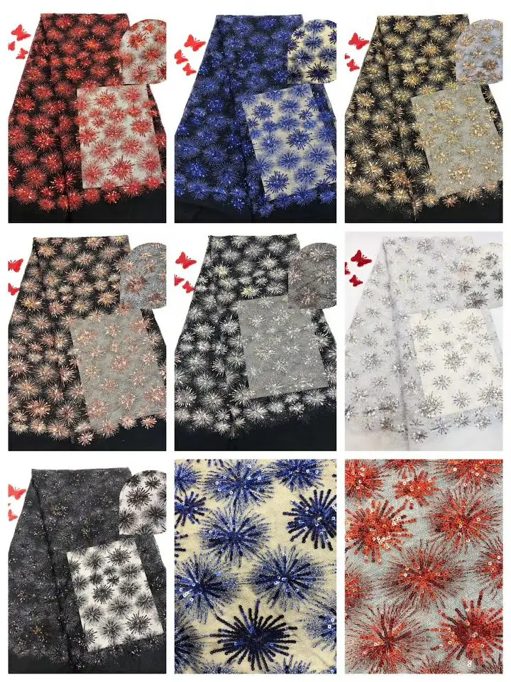 High Quality African Lace Fabric Net sequins French Lace Fabric Tulle With Nigerian Lace Fabric For Wedding JJN421
High Quality African Lace Fabric Net sequins French Lace Fabric Tulle With Nigerian Lace Fabric For Wedding JJN421