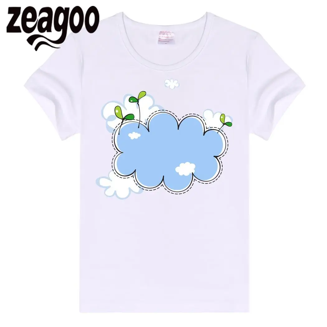 Zeagoo экипажа Повседневное Основные Обычная Для женщин шеи Slim Fit мягкий короткий