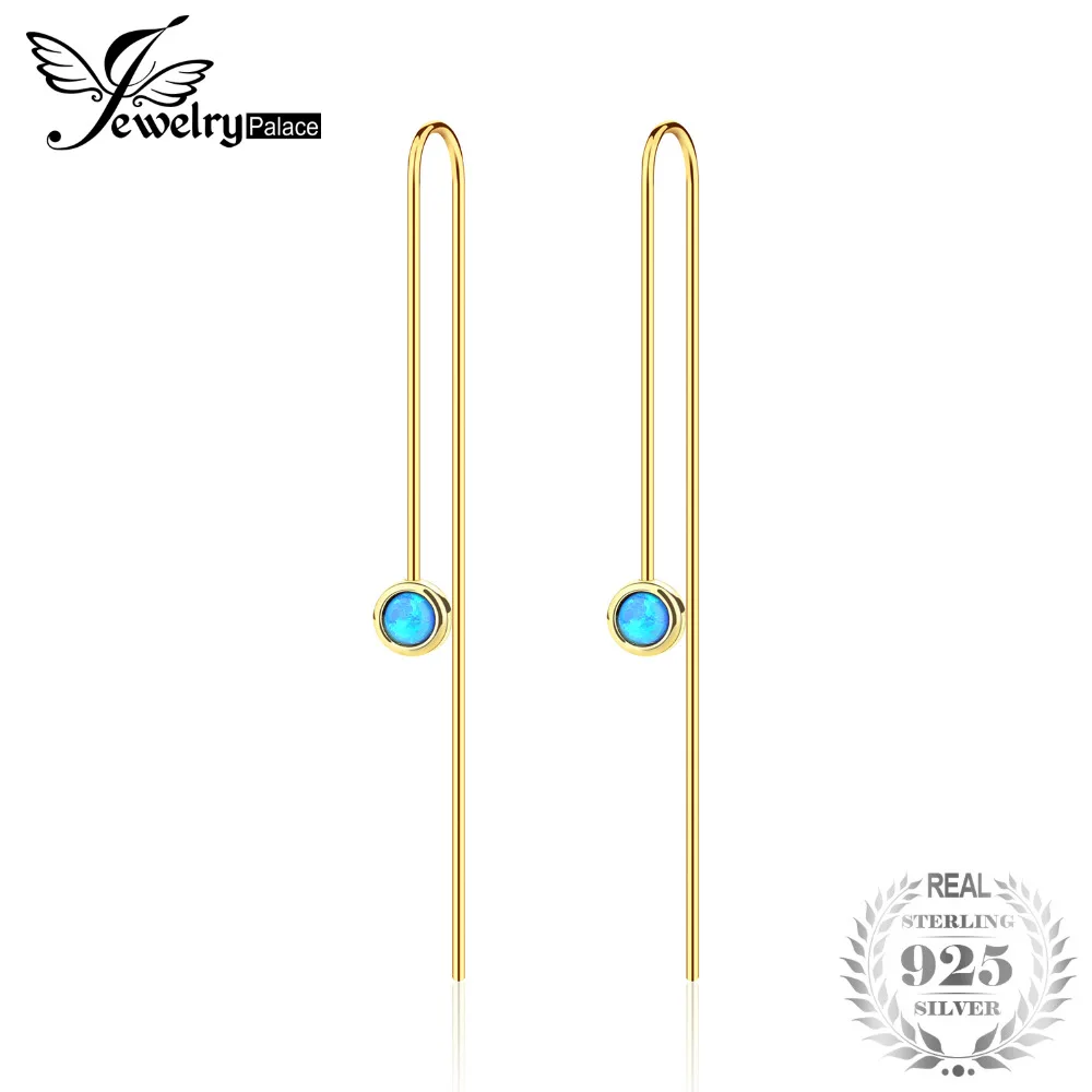Jewelrypalace классический 0.2ct создан опалами Висячие серьги 925 серебро Ювелирные