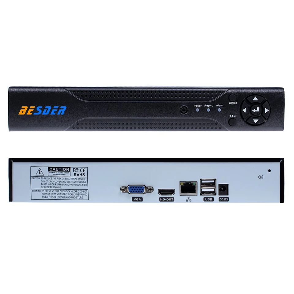 Фото BESDER HDMI H.264 1080P CCTV NVR 4CH 8CH сетевой видеорегистратор с датчиком - купить