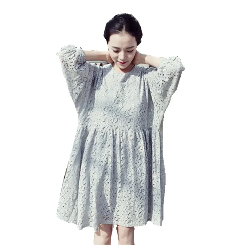 Spring Fall Pregnancy Clothing Maternity Dress Long Sleeve Lace Dress Loose Plus Size
Spring Fall Pregnancy Clothing Maternity Dress Long Sleeve Lace Dress Loose Plus Size