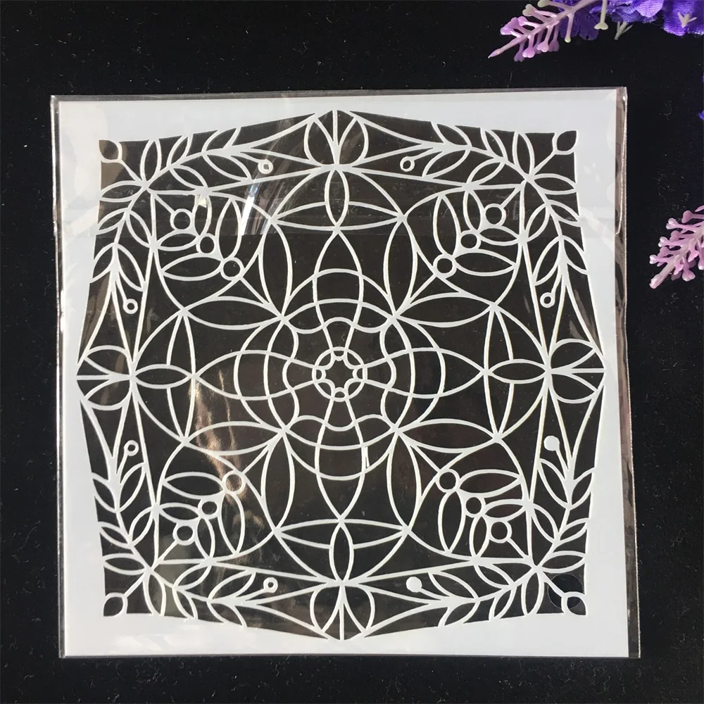 

1Pcs 13cm Geometry Circle DIY Craft Layering Stencils Wall Painting Scrapbooking Stamping Embossing Album Card Template