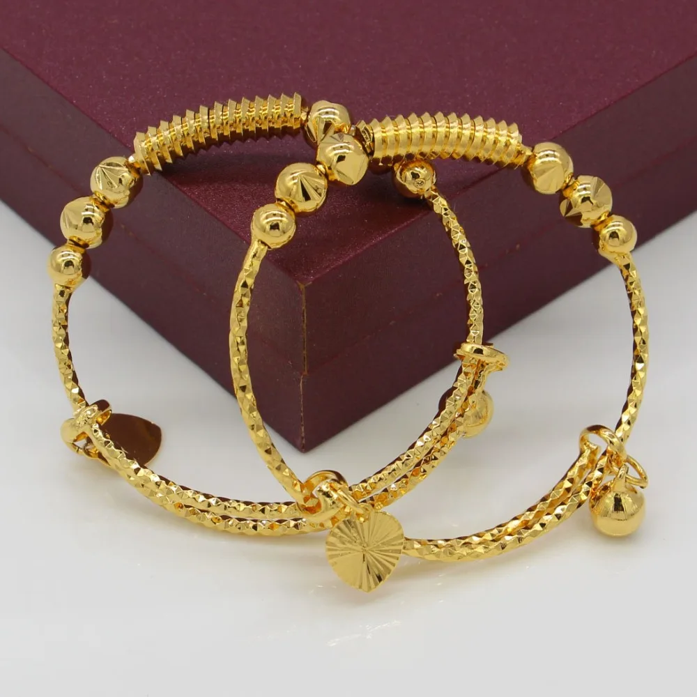 TWO PIECES Baby Bangles Gold Color Ethiopian Kids Exquisite Bracelet/Bangle Trendy African Arab Jewelry
TWO PIECES Baby Bangles Gold Color Ethiopian Kids Exquisite Bracelet/Bangle Trendy African Arab Jewelry