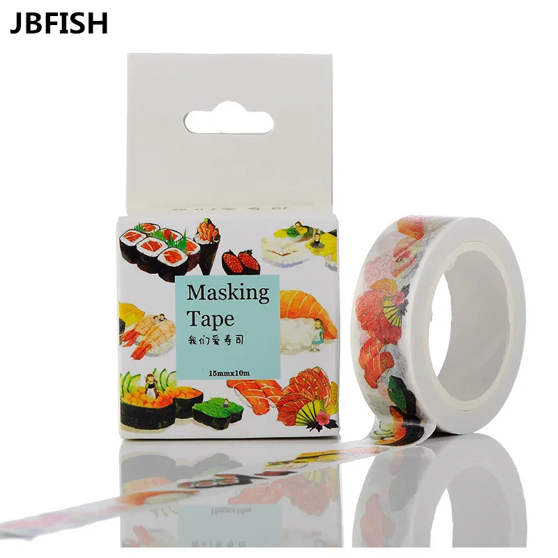 Японская Бумага JBFISH наклейка лента для милого торта Washi школьные принадлежности