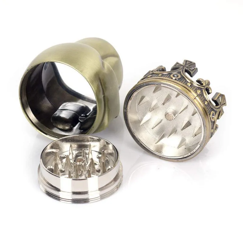 Tobacco Grinder Smoke Grinders Punk Ghost Head Skull Style Plastic Herb Crusher 3-Layer Metal Toothed Hammer Hot | Автомобили и