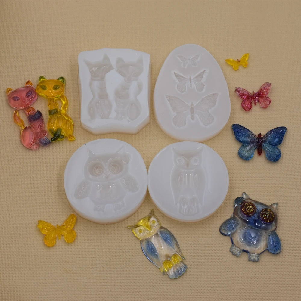 Silicone Mold Butterfly Owl cat animals Resin Silicone Mould handmade DIY Resin Jewelry Making epoxy resin molds
Silicone Mold Butterfly Owl cat animals Resin Silicone Mould handmade DIY Resin Jewelry Making epoxy resin molds