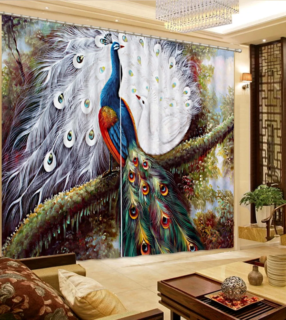 3D Curtain Printing Photo peacock Room Bedroom Window Living Room Custom any size 3D Curtain 2019 Home Curtains
3D Curtain Printing Photo peacock Room Bedroom Window Living Room Custom any size 3D Curtain 2019 Home Curtains