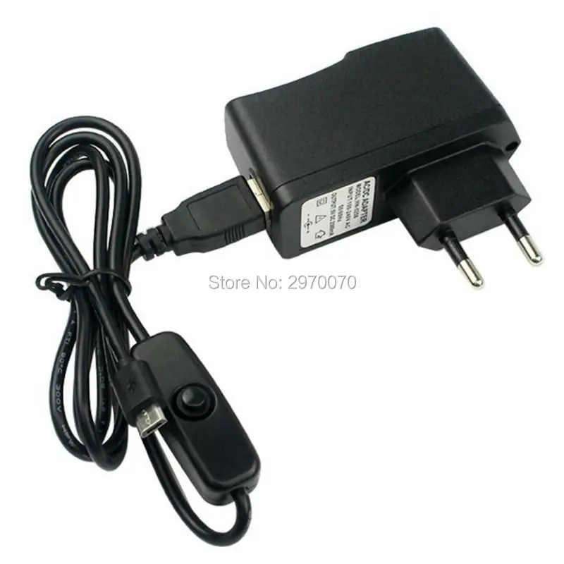 5 В 2.5A 2500mA USB + Micro переключатель на от кабеля стены Зарядное устройство Адаптеры